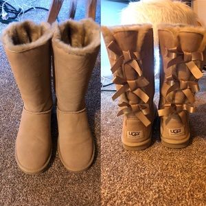 Tall, Light Brown Bailey Bow Ugg Australia